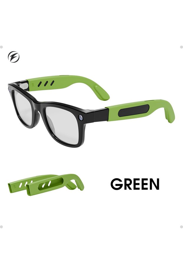 green Anti-Slip Silicone Eyeglass Ear Grip Sweat-Resistant Comfortable Glasses Ear Hooks for Ray-Ban