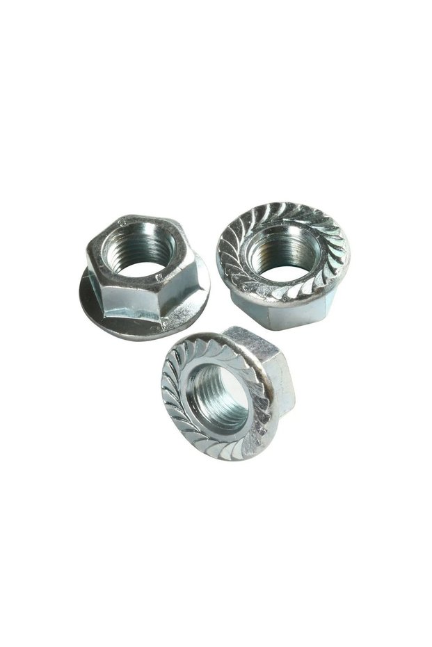 Ebru Hexagon Flanged Nut M8 - 10 Pieces