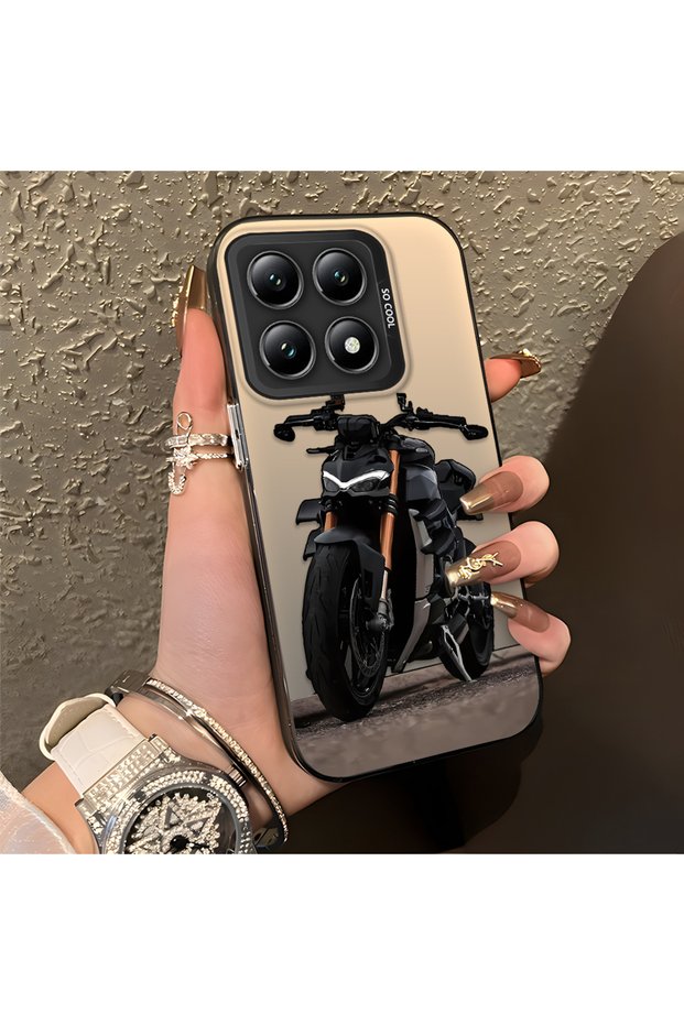 Mi 14t Compatible Cool Sport Motorcycle Printed Matte Quality Soft Silicone Case