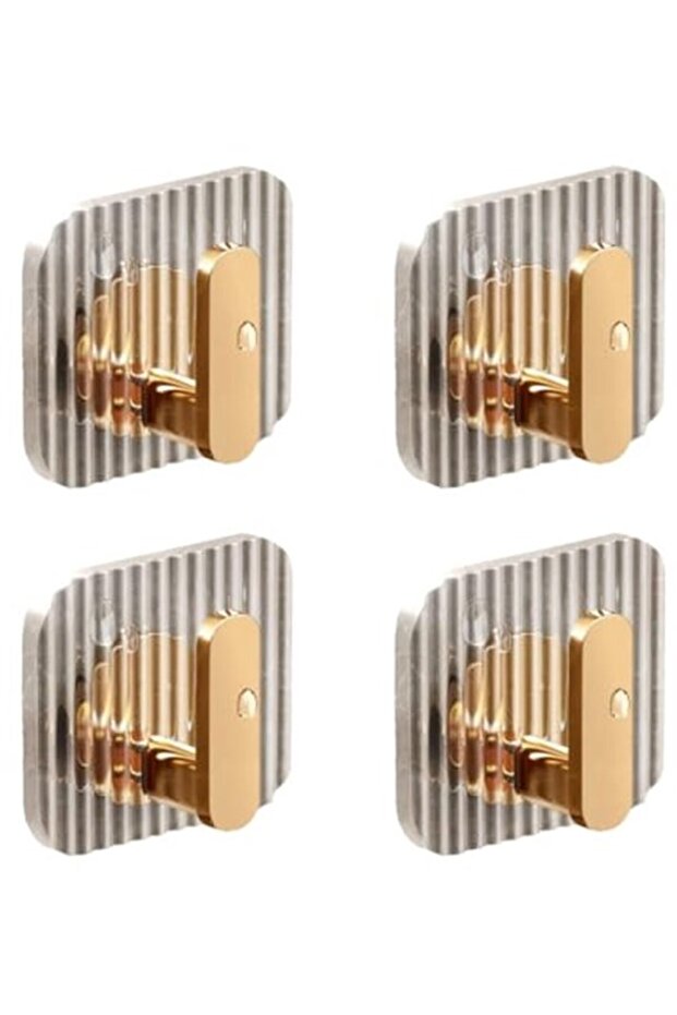 Self-adhesive clothes hooks and towel racks - 4-pack, multi-functional, suitable for bathrooms, kitchens, etc.