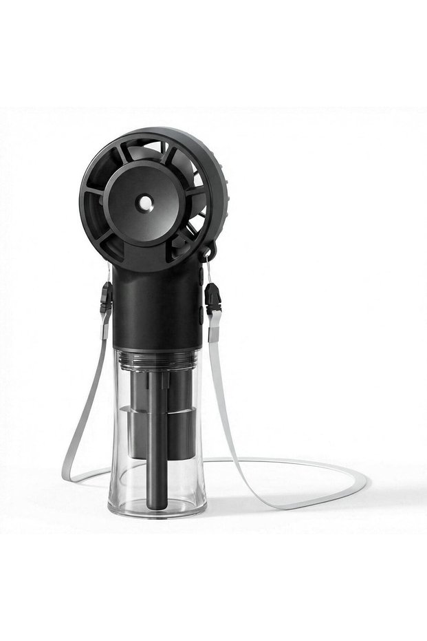 Portable Fan with Water Mist Function USB Rechargeable Pocket Fan 4-Speed 20ml Water Tank for Summer Outdoor Travel Home Office Camping Black