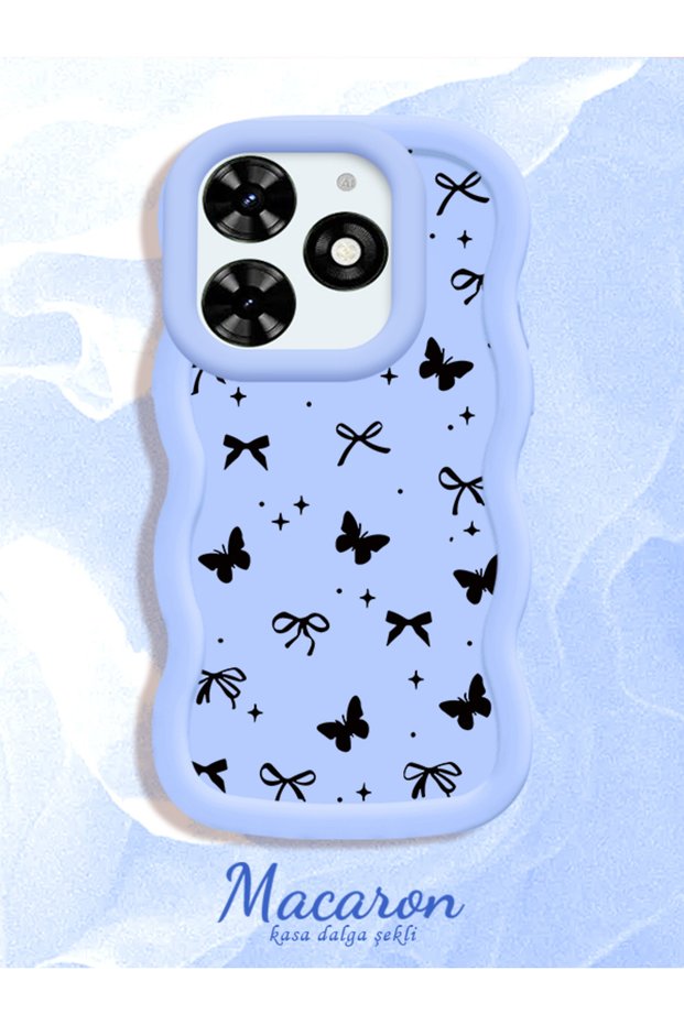 Tecno Spark 20/20C Compatible Thin Butterfly Bow Printed Soft Structure Daily Use Phone Case