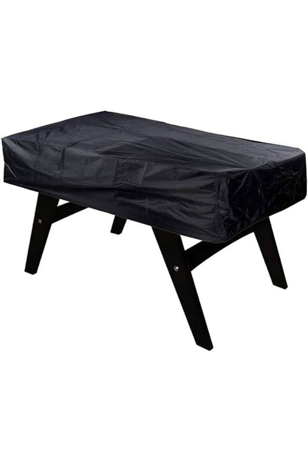 Made of Oxford cloth, sturdy and durable, suitable for table football, waterproof, UV resistant, dustproof, black, dimensions: 163*115*48 cm