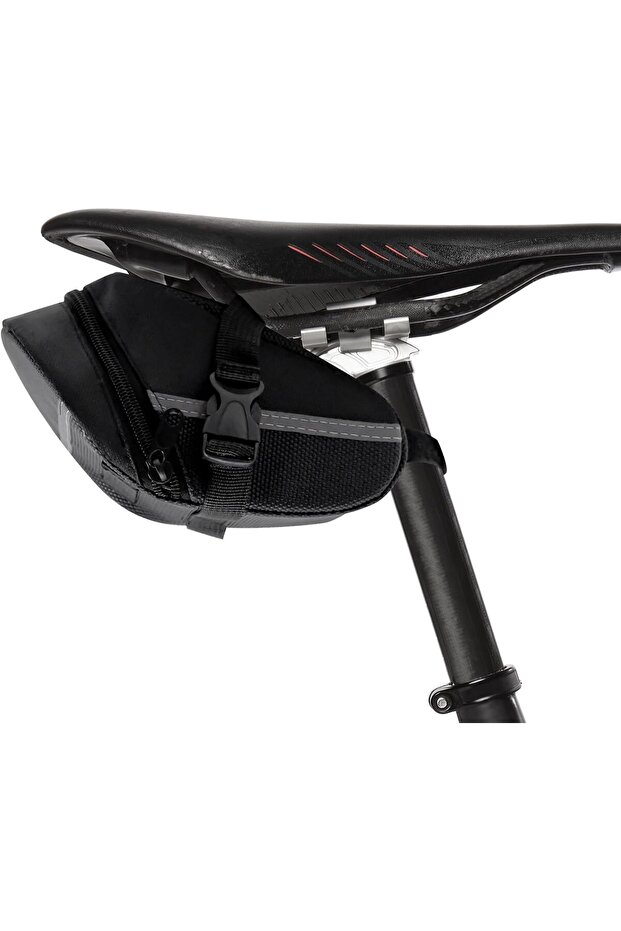 Bicycle saddle bag, waterproof bicycle seat bag, expandable under - seat bag with reflective strips, quick - release design, for mountain bikes,...