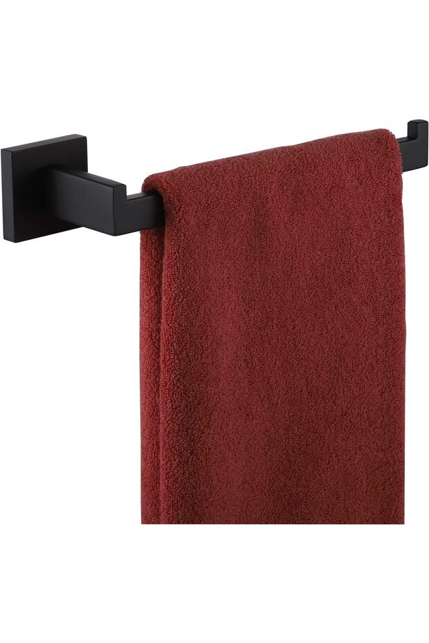 Black towel ring/hand towel rack rod, bathroom towel rack, kitchen hardware, stylish stainless steel wall-mounted type, B3003BK