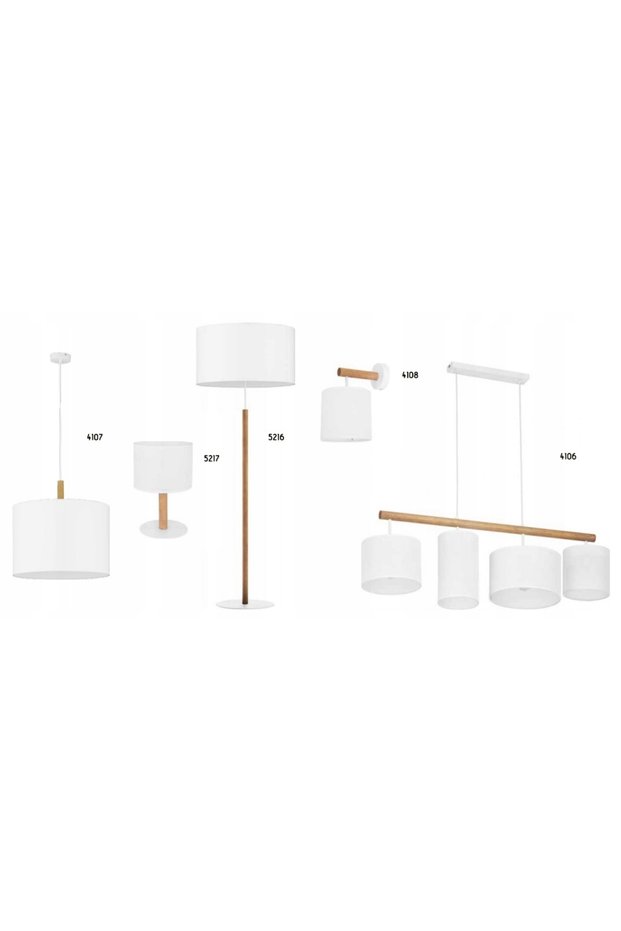Aplică de perete TK LIGHTING DEVA WHITE 4108 E27 ALB/PIN