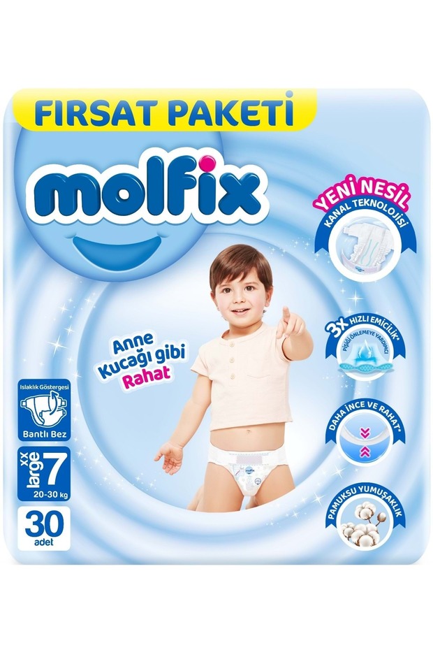 Baby Diapers Size 7 20-30 kg Xx Large 30 Pieces Fırsat Pk