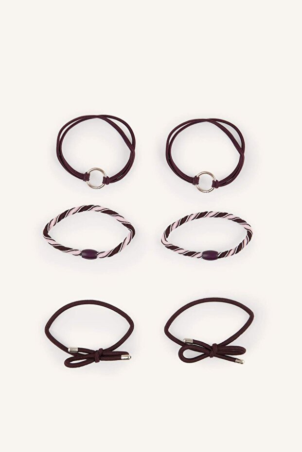 School 6-Pack Hair Rubber Bands for Girls I2588A8Ns