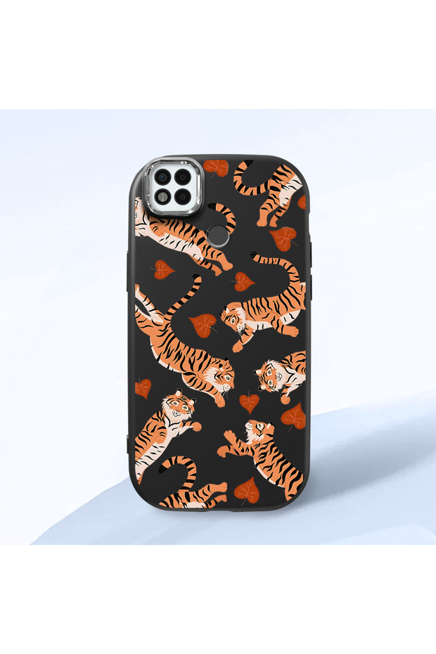 Poco C31 Compatible Shock-Absorbing Camera Protected Black Silicone Case