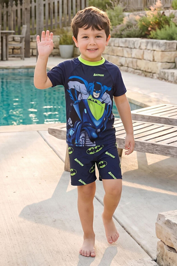 Batman Print Swimwear Set