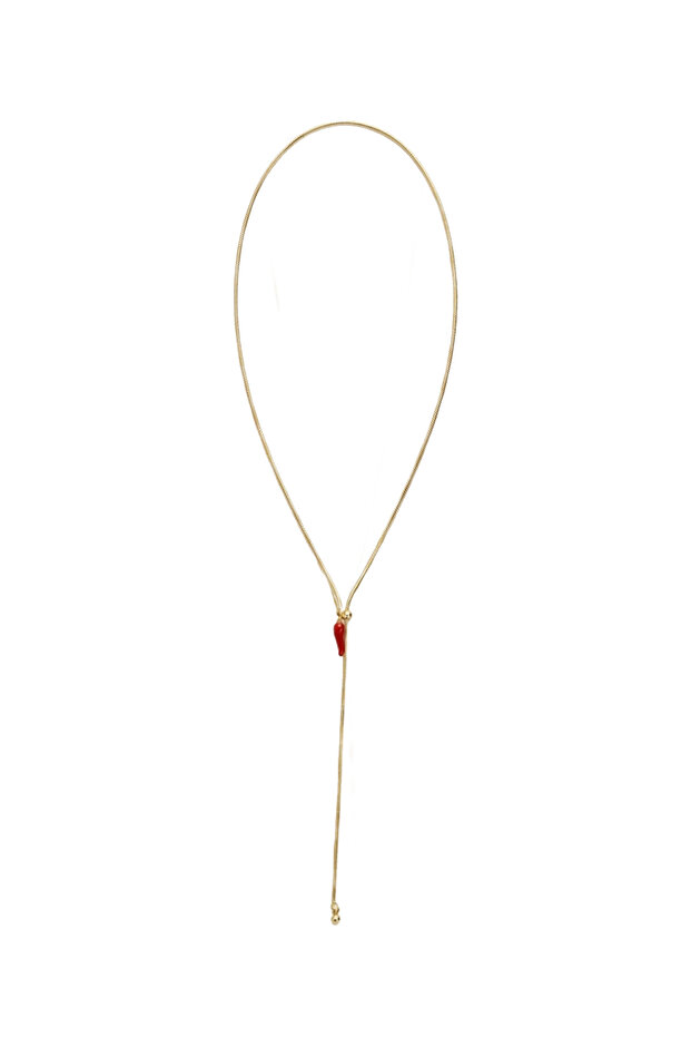 Steel Elevator Chain Luck Pepper Necklace