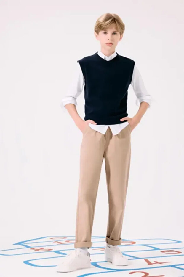 Boy's Canvas Trousers U3254A6/Bg716