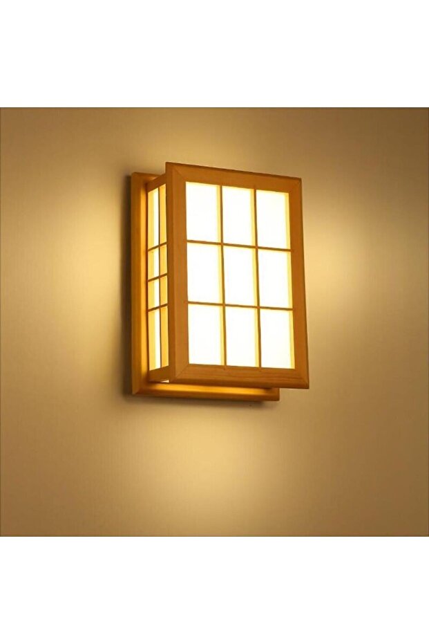 Solid wood wall lamp bedroom/hotel bedside.