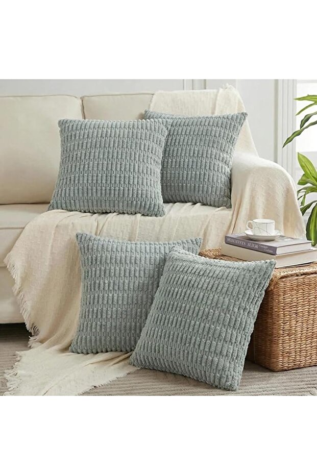 4 Packs Boho Fall Decorative Throw Pillow Covers 18x18 Inch for Living Room Couch Bed Sof