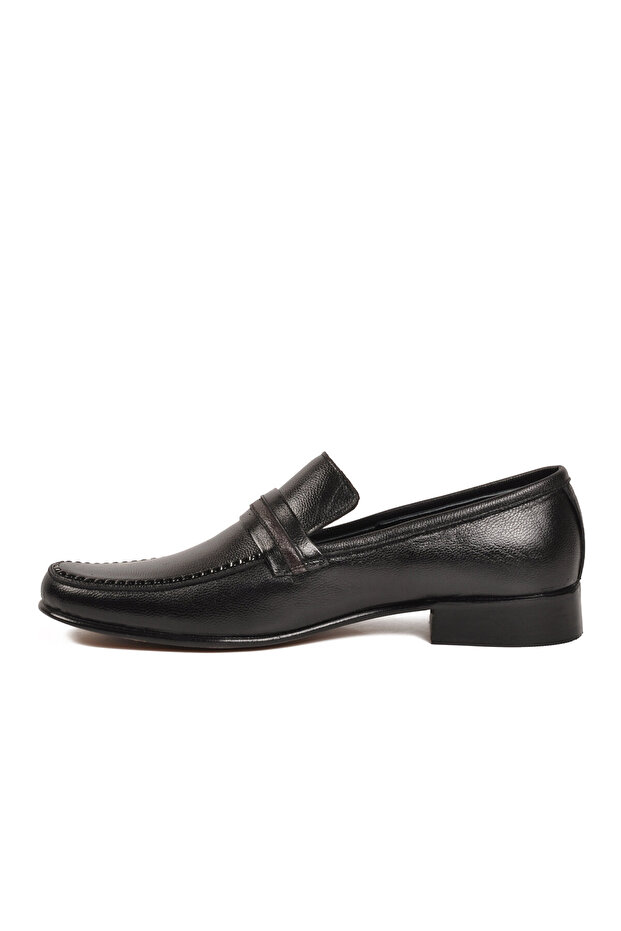 Black Genuine Leather Leather Sole Men's Classic Shoes 548113 m
