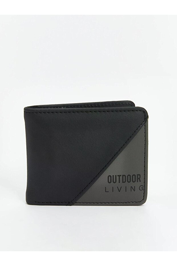 Lcw Accessories Black Leather Look Men's Wallet
