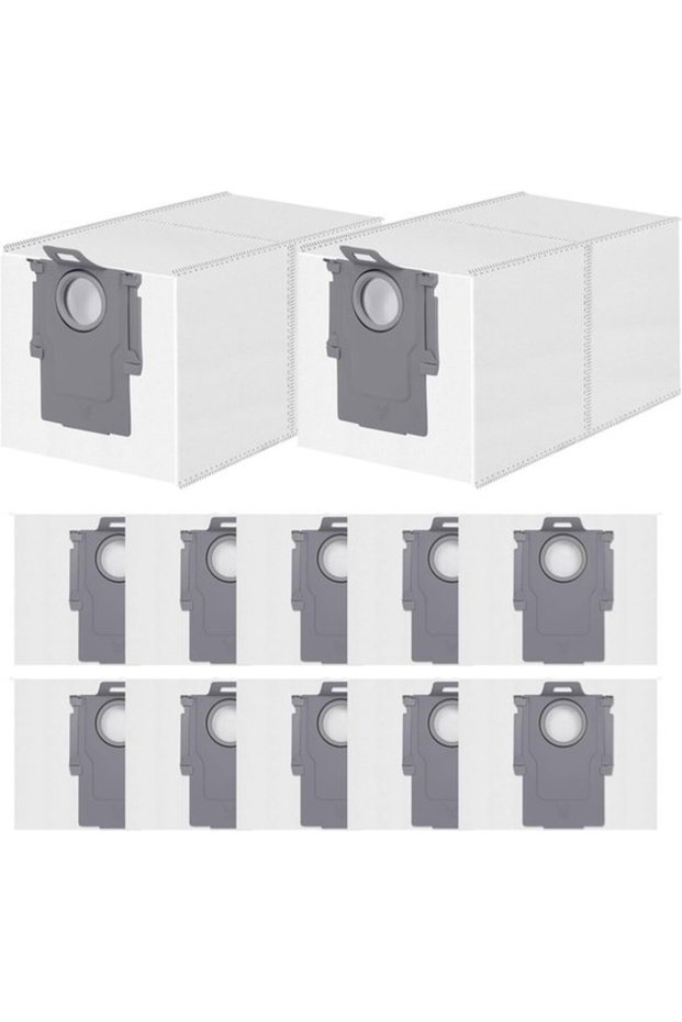 12-pack vacuum cleaner bags for Roborock Q Revo/Qrevo S/Qrevo Pro/Qrevo Master/Qrevo Plus/Qrevo Curv/S8 MaxV Ultra/Saros 10R/QV 35S/35A/QR 598/798