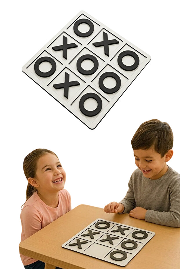 Wooden Xox Game Children's Educational Board Game Interactive Strategy Intelligence Puzzle Kids Developmental Stress Toy