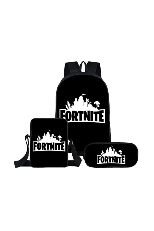 3-In-1 Series School Backpack Black/White