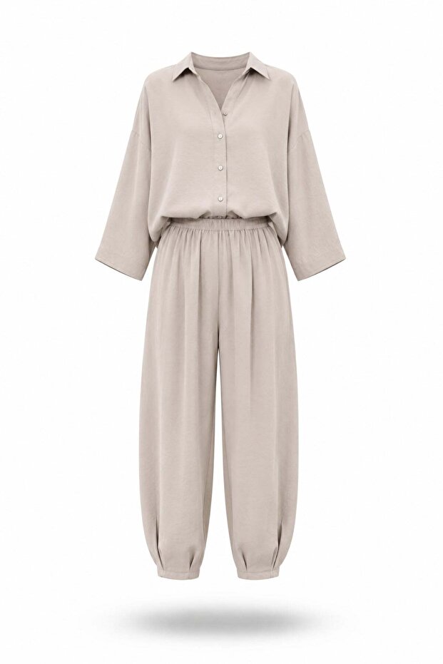Mink Tencel Shirt Pants Set 50957