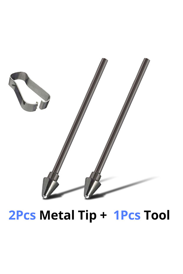 2metal tip and 1tool Stylus Pen Tips for S Pen Replacement S Pencil Spare Nib with Removal Tweezer