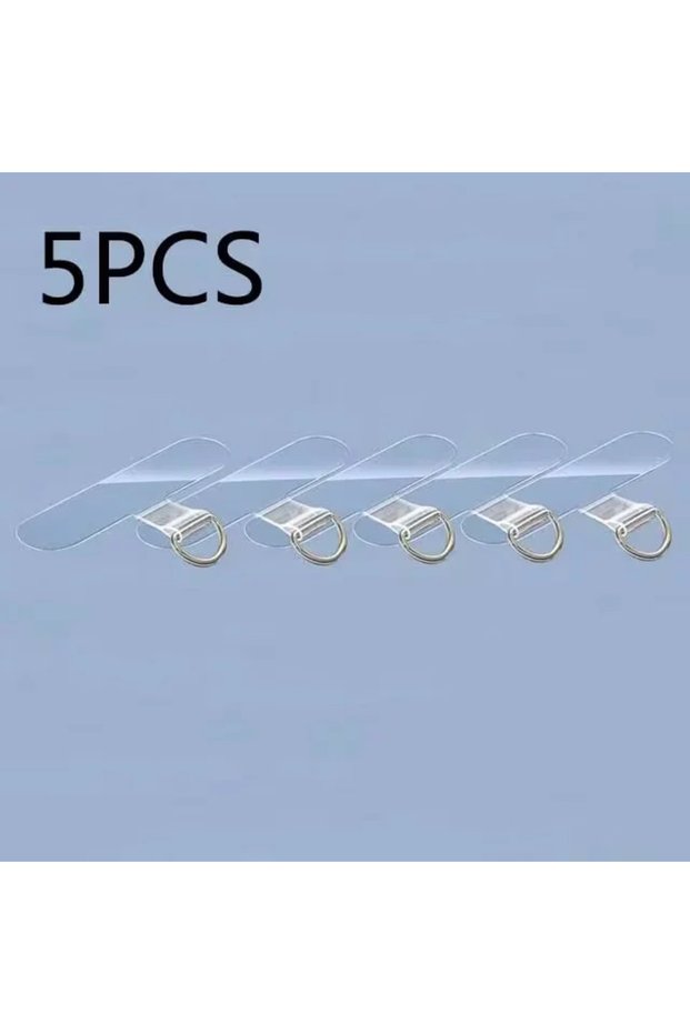 5pcs tpu 4/1PCS Ultra-thin Stainless Steel Phone Tether Patch Gasket Cellphone Strap Parts Replaceme