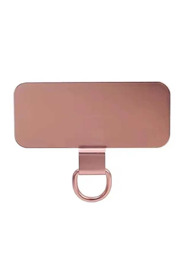 1PCS Rose Gold B 4/1PCS Ultra Thin Stainless Steel Phone Tether Tab Universal Cellphones Lanyard Pat