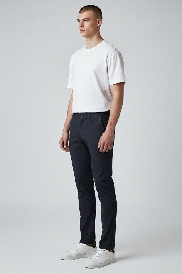 Teenage High School Boys School Pants Canvas Side Pocket