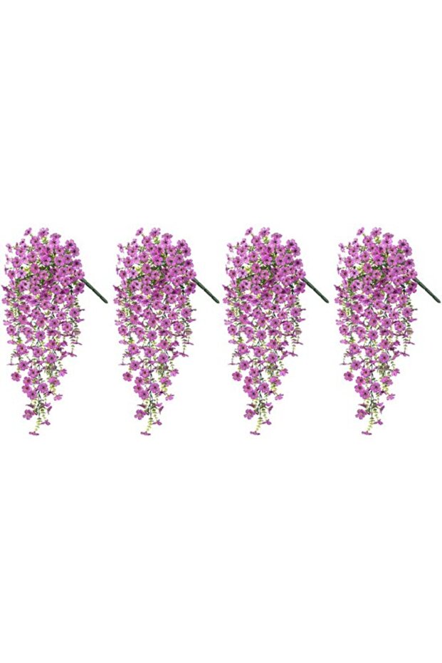 Hanging artificial flowers 4pc 75cm off-white for garden/balcony/wedding.