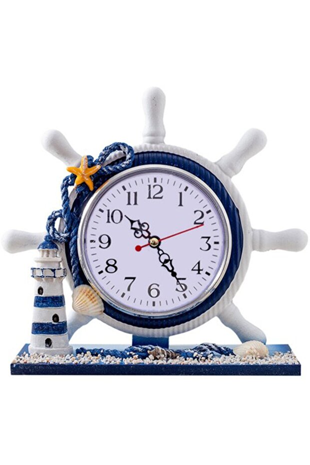 Mediterranean lighthouse chimney clock silent rope.