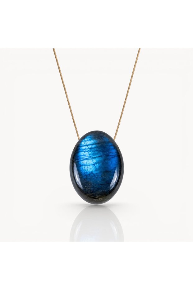 Zodiac Signs Collection 100% Natural Labradorite Pendant - Pisces Sign Stone