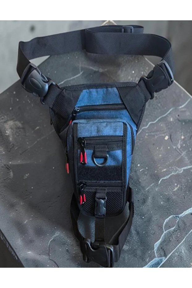 Unshakeable tactical gun compartment waist and leg biker bag waterproof 2100 denier fabric