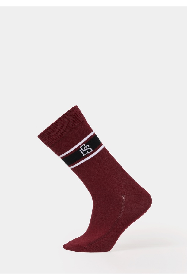 Men's Burgundy Socks