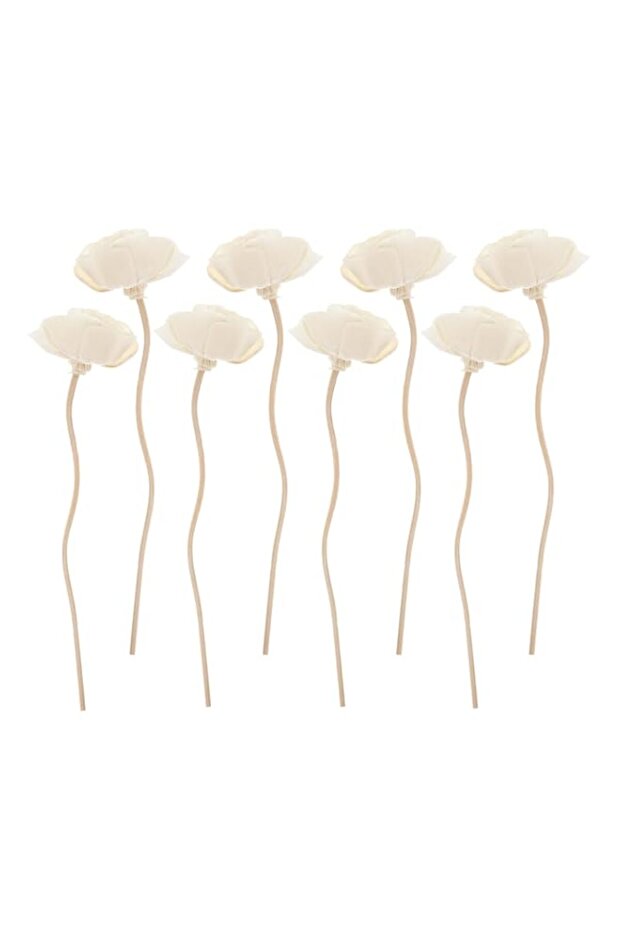 YARNOW 8pcs Diffuser Sticks Wood Rose Flower Rattan Essential Oil Aroma Diffuser Sticks for Home Fragrance