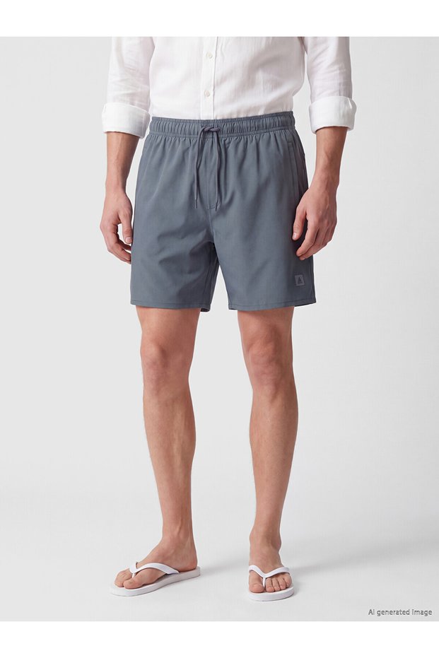 Lcw Swimwear Gray Short Length Men's Swim Shorts