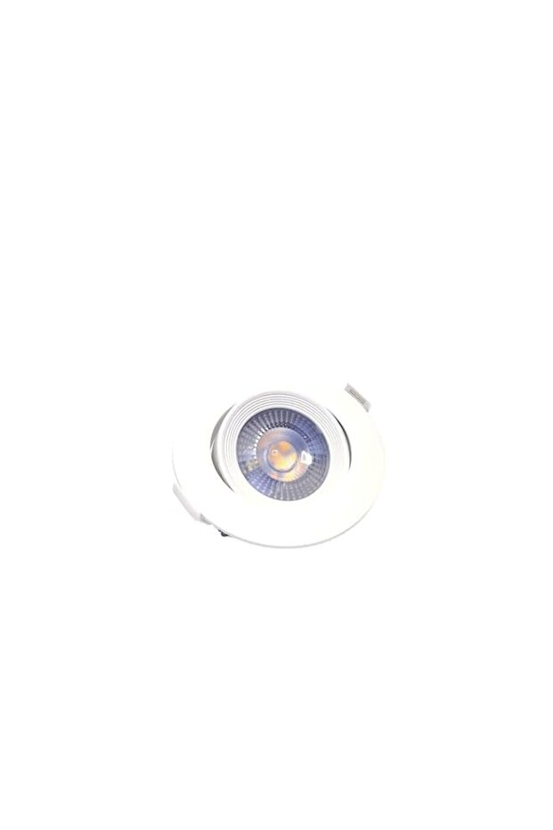 Quanta Adjustable Round LED Downlight 7W 240VAC -White Ceiling Spotlight IP40 Rated | For Indoor Home & Office Use (Day Light)