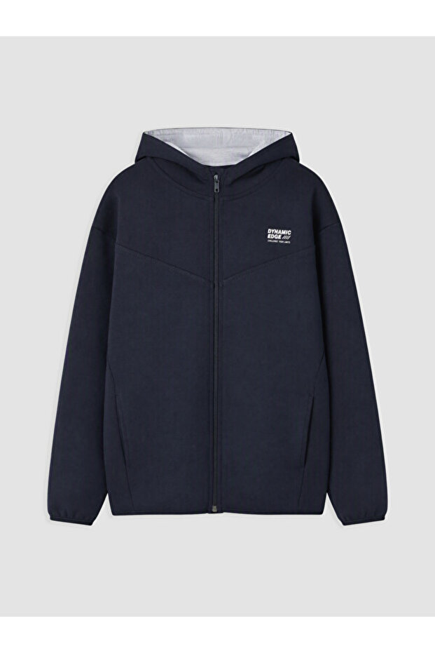 I Hooded Printed Boy's Zipper Sweatshirt from Freezen Store
