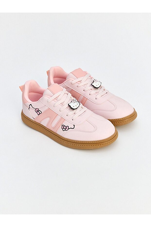 Lcw Steps Pink Hello Kitty Printed Girl's Sneakers