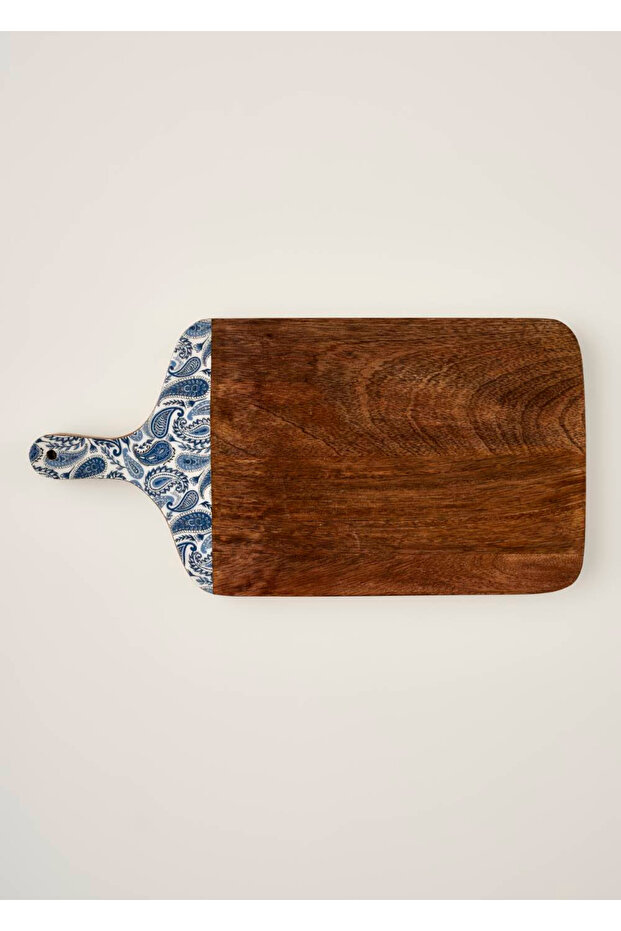 Paisley Mango Presentation and Cutting Board Blue (40X20X2 cm)