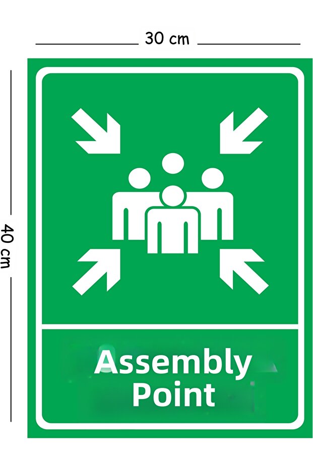 Metal Collecting Center 30X40 cm A3 Warning Work Safety Sign