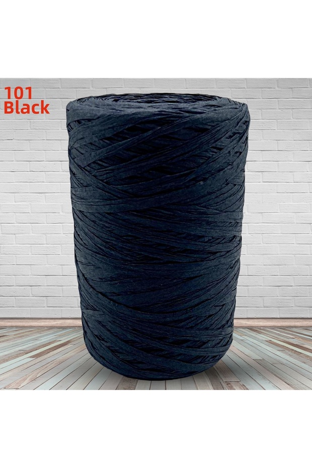Raffia Yarn Soft Raffia 150 Grams 101 Black