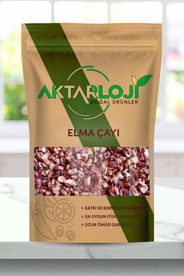 150 Gr Natural Apple Tea / Cubed Apple / 100% Dried Apple / No Additives & Natural
