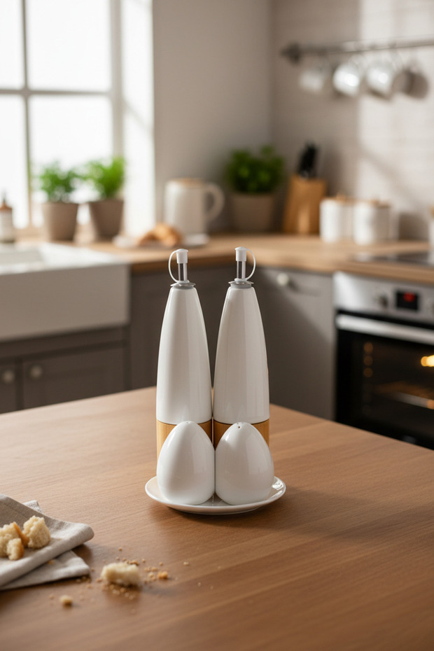 Olivera 5 Piece Oil Vinegar Spice Set