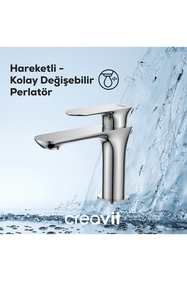 Pure Chrome Sink Faucet Pr1500