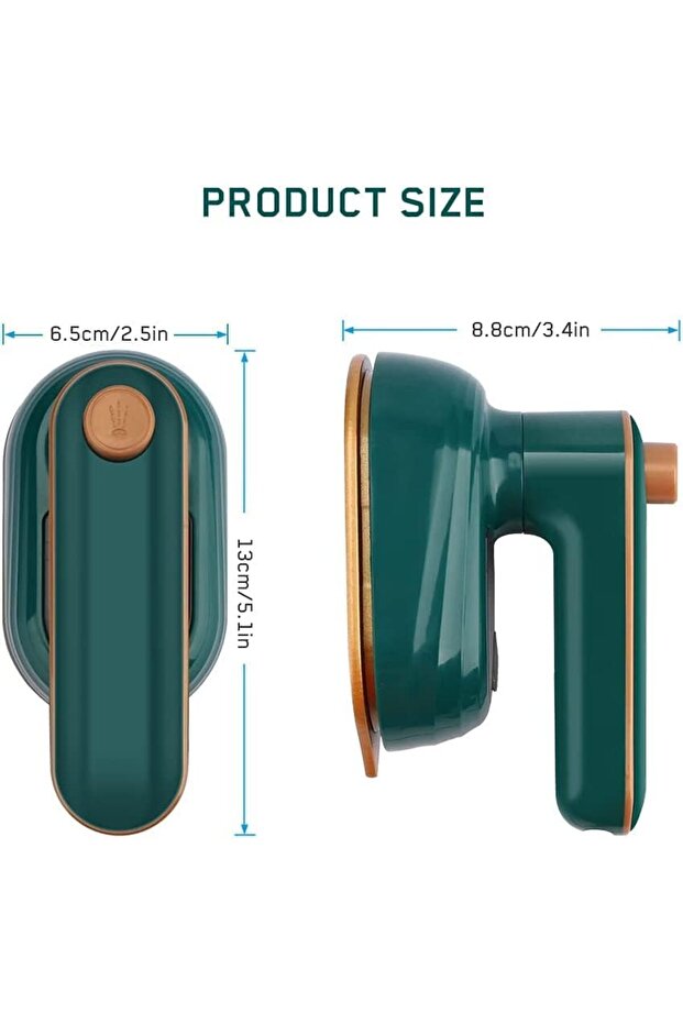 Mini Iron for Clothes, Portable Handheld Steam Iron Non-Stick Ceramic Soleplate