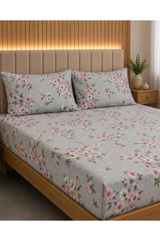Super Size Elastic Bed Sheet Set - 1