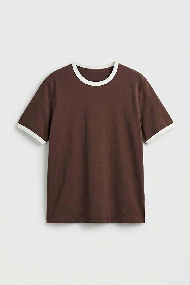 Short Sleeve Regular Fit T-Shirt Brown