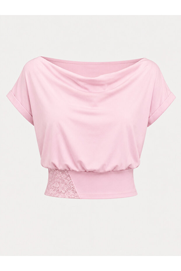 Women's Sandy Fabric Lace Detailed Blouse 208