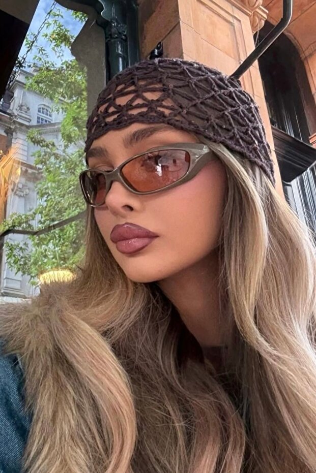 باندانا شبكية فاخرة محبوكة يدويًا