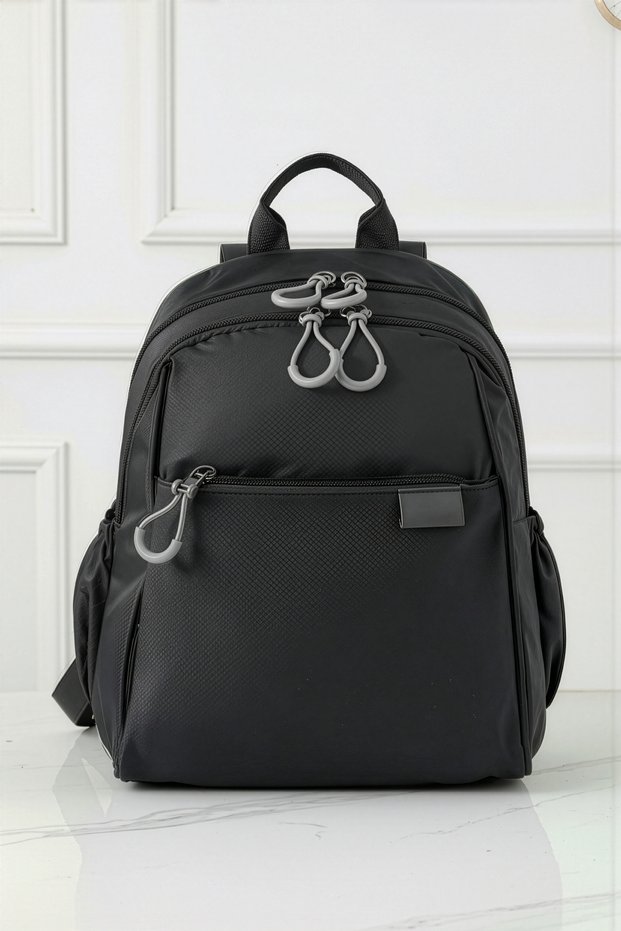 Women's 4 Compartment Parachute Fabric Travel Business School Backpack (30X24 cm)